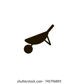 wheelbarrow icon. sign design