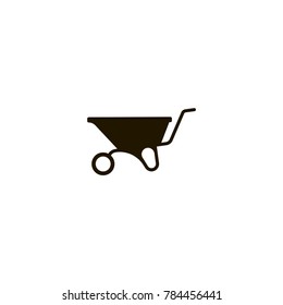 wheelbarrow icon. sign design
