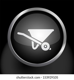 Wheelbarrow Icon Symbol