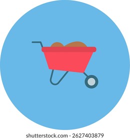 Wheelbarrow Icon Symbol Art Sign