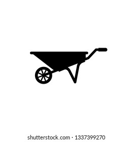 Wheelbarrow Icon Vector