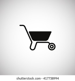 Wheelbarrow Icon Vector