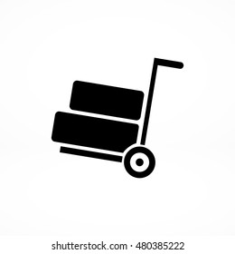 wheelbarrow icon, vector best flat icon, EPS