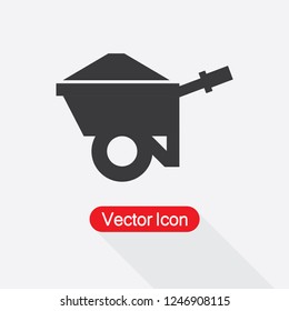 Wheelbarrow Icon Vector Illustration Eps10