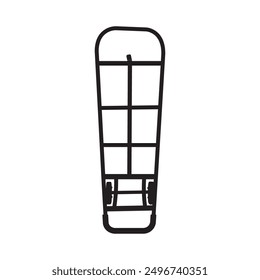 wheelbarrow icon vector illustration symbol design