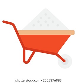 Wheelbarrow icon for web, app, infographic, etc