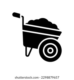 wheelbarrow icon for your website design, logo, app, UI.