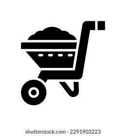 Rollkarren-Symbol für Ihre Website, Ihr Handy, Ihre Präsentation und Ihr Logo-Design.