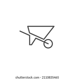 
Rollbarren-Linie Symbol, Umriss-Vektorzeichen, lineares Piktogramm einzeln auf Weiß. Symbol, Logo-Abbildung. Bearbeitbarer Strich. Pixel perfekt