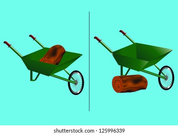 wheelbarrow log in log out web buttons,illustrator 10
