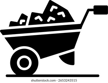 Carretilla Nueva Vector de diseño de iconos creativos