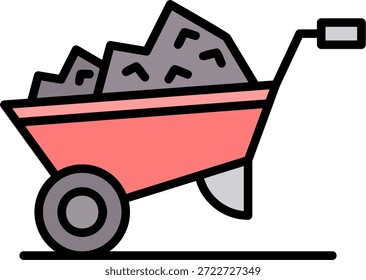 Carretilla Nueva Vector de diseño de iconos creativos