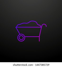 wheelbarrow nolan icon. Elements of Eco set. Simple icon for websites, web design, mobile app, info graphics