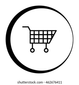 Wheelbarrow for shopping icon