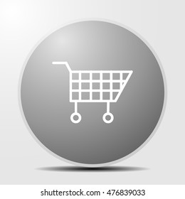 Wheelbarrow for shopping icon