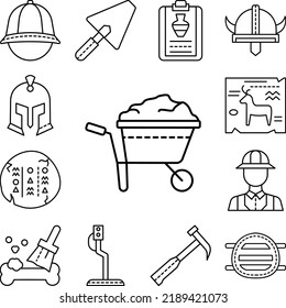 Wheelbarrow, Soil Icon In A Collection With Other Items