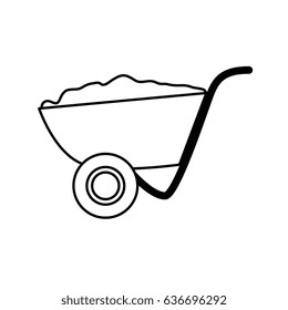 wheelbarrow tool icon