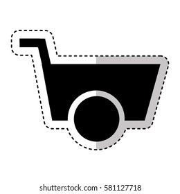 wheelbarrow tool isolated icon