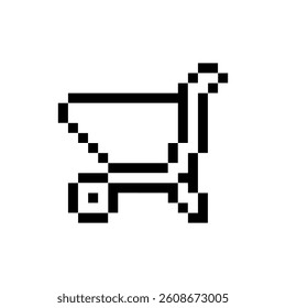 wheelbarrow tool work pixel art