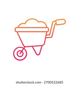 Ilustração de stock de ícone de vetor de roda