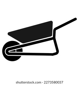 icono del vector de carretilla,diseño del logotipo de ilustración