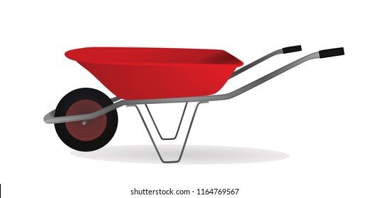 Wheelbarrow. vector illustration