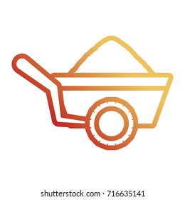 wheelbarrow vector illustration