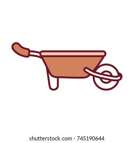 wheelbarrow vector illustration