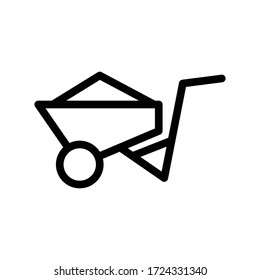 Symbol für die dünne Linie der Radarbinke 