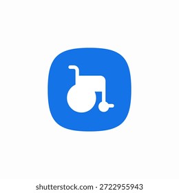 wheelchair access icon sign vector