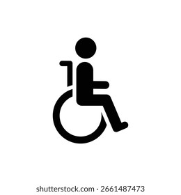 Wheelchair Bound Icon Representing Disability Access and Mobility Support