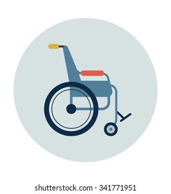 
Wheelchair Colored Vector Icon
