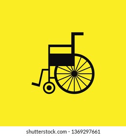 wheelchair for disabled icon vector
