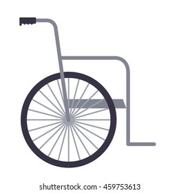 wheelchair for disabled person isolated icon design, vector illustration  graphic 