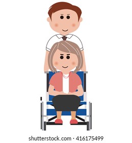 Wheelchair, family