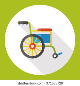Wheelchair flat icon