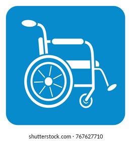 Wheelchair flat icon