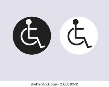 Wheelchair flat icon. medical concept.vector