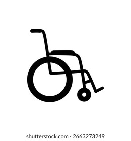 Wheelchair Front View Icon for Mobility and Accessibility