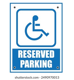 wheelchair handicap disabled Healthcare Medical Road sign Reserved Parking