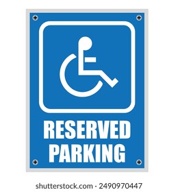 wheelchair handicap disabled Healthcare Medical Road sign Reserved Parking symbol