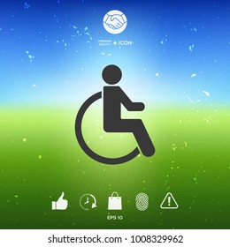 Wheelchair handicap icon