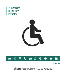 Wheelchair handicap icon