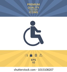 Wheelchair handicap icon