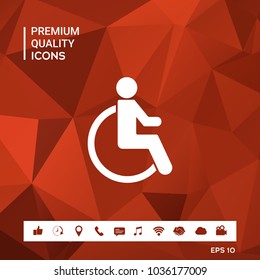 Wheelchair handicap icon