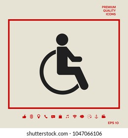 Wheelchair handicap icon