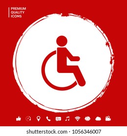 Wheelchair handicap icon