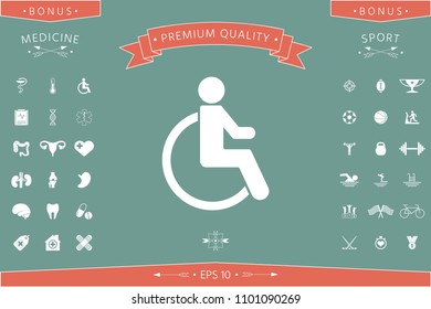 Wheelchair handicap icon
