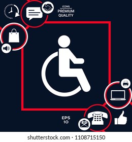 Wheelchair handicap icon