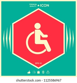Wheelchair handicap icon